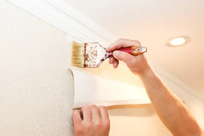 Pose de papier peint à Bult — revêtements muraux et toiles de verre